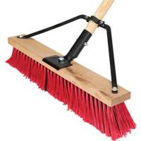 Balai-brosse &agrave; manche renforc&eacute;, 18", Moyen, Soies PVC OSI Industrial Sales