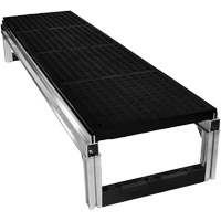 FOUNDATION Smooth Modular Aluminum Work Platform Kit, 18" W x 72" D, 400 lbs. Capacity, All-Welded OSI Industrial Sales