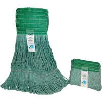 Wide-Band Mop Head, Antimicrobial/Floor Finishing/Specialty, Cotton/Rayon/Synthetic, Loop Style OSI Industrial Sales