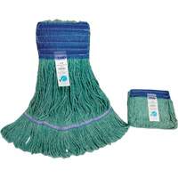Wide-Band Mop Head, Antimicrobial/Floor Finishing/Specialty, Cotton/Rayon/Synthetic, Loop Style OSI Industrial Sales