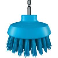 HyDrive Round Drill Brush, Extra Stiff Bristles, 3-1/10" Long, Blue OSI Industrial Sales