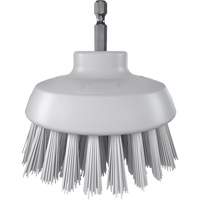 HyDrive Round Drill Brush, Extra Stiff Bristles, 3-1/10" Long, White OSI Industrial Sales