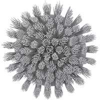 HyDrive Round Drill Brush, Extra Stiff Bristles, 3-1/10" Long, White OSI Industrial Sales