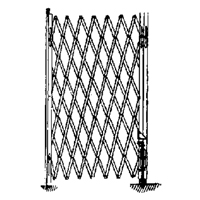 Galvanized Folding Security Gates, Fixed Single Folding, 4' L x 6' H Expanded OSI Industrial Sales