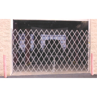 Galvanized Folding Security Gates, Fixed Single Folding, 4' L x 6' H Expanded OSI Industrial Sales