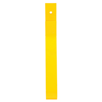 Poteau de garde-corps, Acier, 10-3/4" lo x 24" h, Jaune OSI Industrial Sales