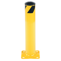Safety Bollard, Steel, 24" H x 4.5" W, Yellow OSI Industrial Sales