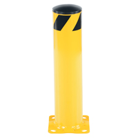 Safety Bollard, Steel, 24" H x 5-1/2" W, Yellow OSI Industrial Sales