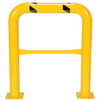 Garde-corps &agrave; profil &eacute;lev&eacute; pour machines, 3' la x 3,5' h, Jaune OSI Industrial Sales