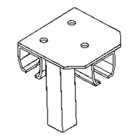 Floor Mount Curtain Partition Connector OSI Industrial Sales