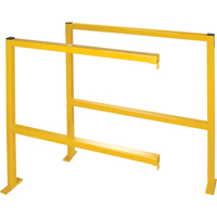 Perimeter Guards - Tubular Style, 48" W x 49-1/2" H, Yellow OSI Industrial Sales