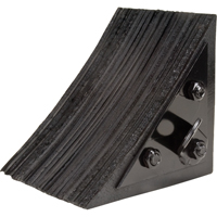 Wheel Chock, 8" x 8" x 8", Black OSI Industrial Sales