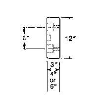 Butoirs de quai en caoutchouc moul&eacute;s, Caoutchouc, 30" la x 4" p x 10" h OSI Industrial Sales