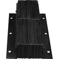 Laminated Dock Bumpers, Vertical, Rubber, 11" W x 4" D x 20" H OSI Industrial Sales