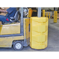 Column Protectors, 6-1/4" x 6-1/4" Inside Opening, 23-1/2" L x 23-1/2" W x 39-1/2" H, Yellow OSI Industrial Sales