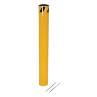Pour-In-Place Bollards, Steel, 36-1/2" H x 5-9/16" W, Yellow OSI Industrial Sales