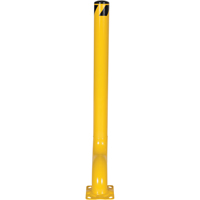 Offset Bollard, Steel, 54" H x 4-1/2" W, Yellow OSI Industrial Sales