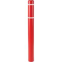 Polyethylene Bollard Covers, 6-5/8" Dia. x 52" L, Red OSI Industrial Sales