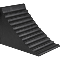 Wheel Chock, 9-7/8" x 7-1/8" x 7-1/2", Black OSI Industrial Sales