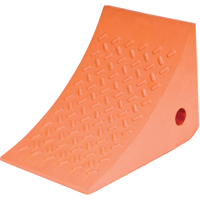 Wheel Chocks, Urethane, Orange, 8" W x 11" D x 8" H OSI Industrial Sales