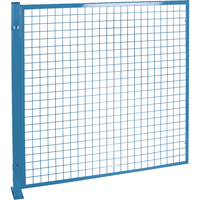 Perimeter Guards - Mesh Style, 4' H x 4' W, Blue OSI Industrial Sales