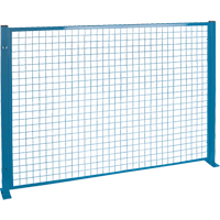 Perimeter Guards - Mesh Style, 4' H x 8' W, Blue OSI Industrial Sales