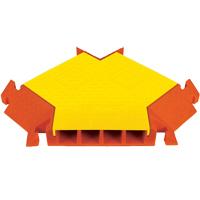 Protecteurs de c&acirc;bles &agrave; 4 canaux Linebacker pour usage g&eacute;n&eacute;ral, connecteur Y OSI Industrial Sales