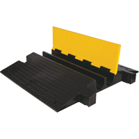 Protecteur de c&acirc;ble &agrave; traverse extr&ecirc;me Yellow Jacket, 2 canaux, 35,75" lo x 42,125" la x 5,125" h OSI Industrial Sales