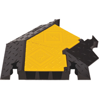 Yellow Jacket&reg; 3-Channel Heavy Duty Cable Protector - Right Turn OSI Industrial Sales