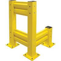 Barri&egrave;re de s&eacute;curit&eacute; de qualit&eacute; industrielle, Acier, 19" lo x 12" h, Jaune s&eacute;curit&eacute; OSHA OSI Industrial Sales
