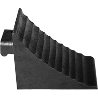 Wheel Chock, 9-3/4" x 7-1/4" x 7-3/4", Black OSI Industrial Sales