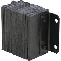 Laminated Dock Bumper, Horizontal, Rubber, 12" W x 6" D x 10" H OSI Industrial Sales