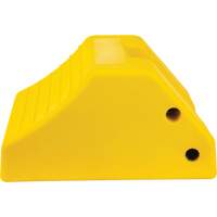 Heavy-Duty Wheel Chocks, Urethane, Yellow, 15-1/2" W x 17-7/10" D x 10" H OSI Industrial Sales