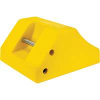 Heavy-Duty Wheel Chocks, Urethane, Yellow, 15-1/2" W x 17-7/10" D x 10" H OSI Industrial Sales
