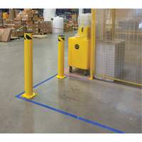 Safety Bollard, Steel, 36" H x 5-1/2" W, Yellow OSI Industrial Sales