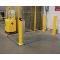 Butoir de s&eacute;curit&eacute;, Acier, 42" h x 5-1/2" la, Jaune OSI Industrial Sales