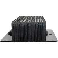 Laminated Dock Bumpers, Vertical, Rubber, 11" W x 4" D x 24" H OSI Industrial Sales