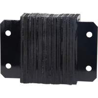 Laminated Dock Bumpers, Horizontal, Rubber, 12" W x 4" D x 10" H OSI Industrial Sales
