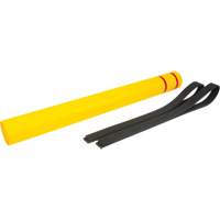 Polyethylene Bollard Cover, 4-1/2" Dia. x 52" L, Red/Yellow OSI Industrial Sales