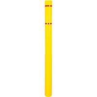Polyethylene Bollard Cover, 4-1/2" Dia. x 64" L, Red/Yellow OSI Industrial Sales