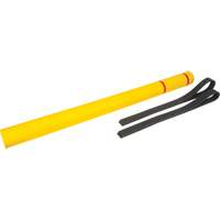 Polyethylene Bollard Cover, 4-1/2" Dia. x 64" L, Red/Yellow OSI Industrial Sales
