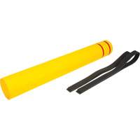 Polyethylene Bollard Cover, 6-5/8" Dia. x 52" L, Red/Yellow OSI Industrial Sales