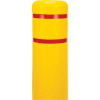 Polyethylene Bollard Cover, 6-5/8" Dia. x 52" L, Red/Yellow OSI Industrial Sales