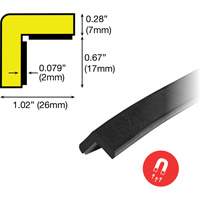Magnetic E Profile Magnetic 1M Corner Protection Bumper Guard OSI Industrial Sales