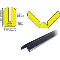 W Profile 1M Edge Protection Bumper Guard, 3.25' Long OSI Industrial Sales