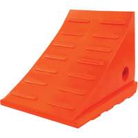 15 Ton General Purpose Wheel Chock, Urethane, Orange OSI Industrial Sales