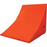 70 Ton Large Equipment Wheel Chock, Urethane, Orange OSI Industrial Sales