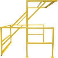 Mezzanine Safety Gate, 70" L x 77" H, 78" Raised, Yellow OSI Industrial Sales
