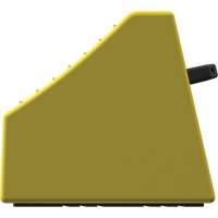 Checkers Safety Heavy-Duty Ultra Class Mining Wheel Chock without Bracket, HDPE, Yellow, 14-1/2" W x 17-1/2" D x 16" H OSI Industrial Sales