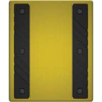 Checkers Safety Heavy-Duty Ultra Class Mining Wheel Chock without Bracket, HDPE, Yellow, 14-1/2" W x 17-1/2" D x 16" H OSI Industrial Sales